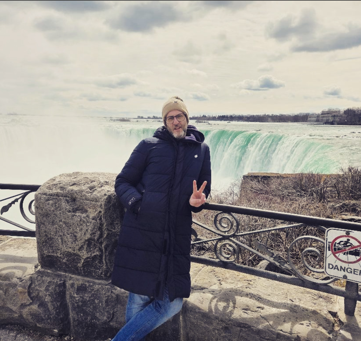 Moi, founder of Sol & Away Travel, at Niagara Falls